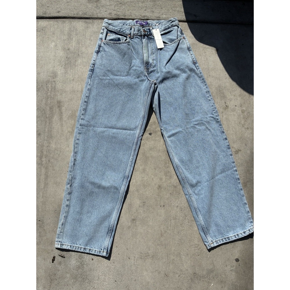 NWT FA FuckingAwesome Fecke Baggy Indigo Blue Denim Pants Jeans Pant Jean Sz 30